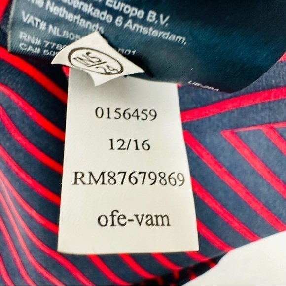 Tommy Hilfiger - Red and Blue - Sleeveless Button up Blouse Size:  S/P - Picture 8 of 10